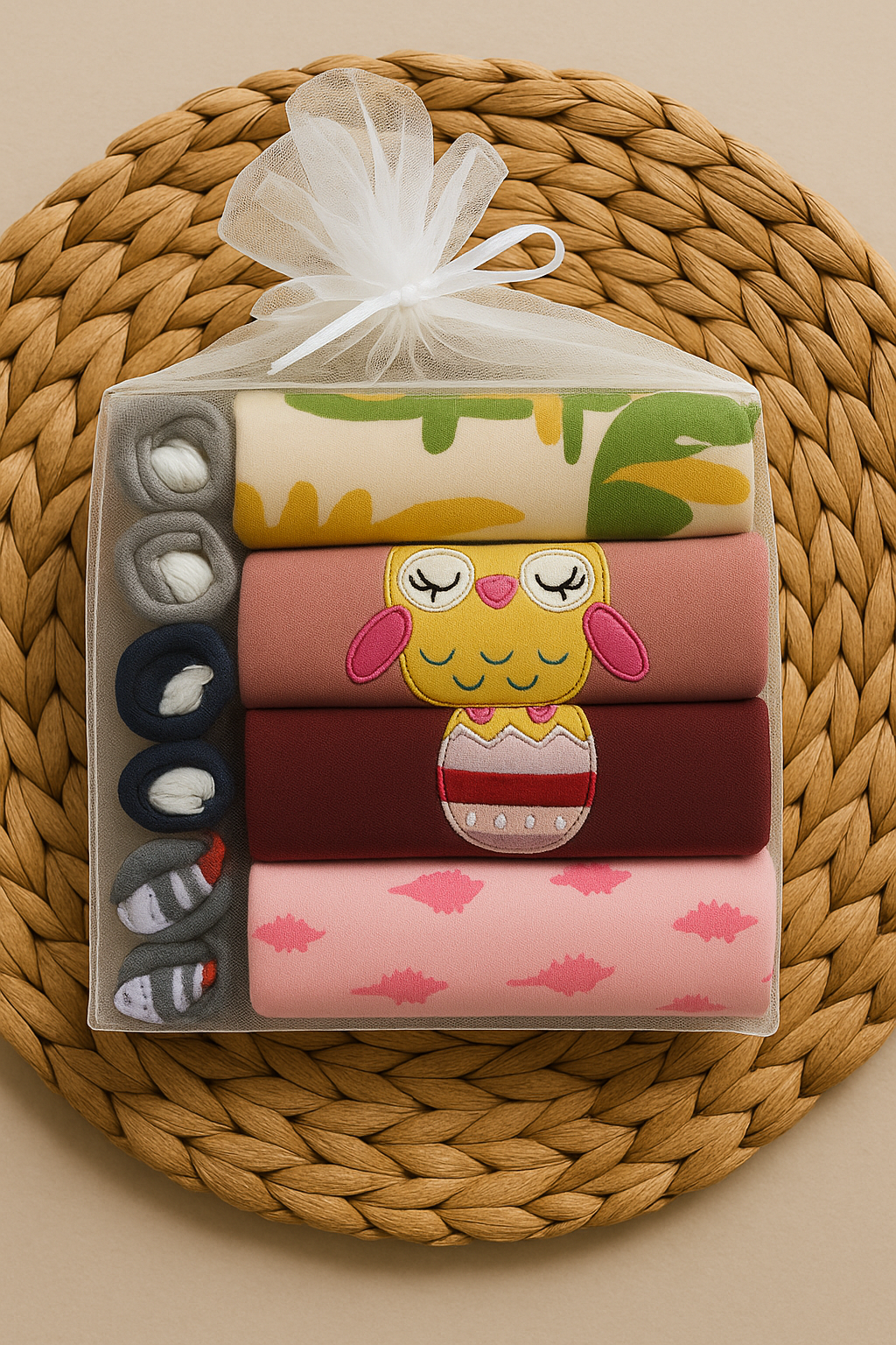 Baby Bodysuit Gift Pack β 3β6 Months (Girl)