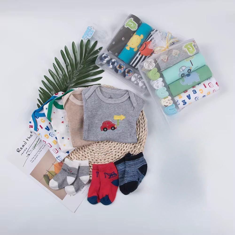 Baby Bodysuit Gift Pack β 0β3 Months (Boy)