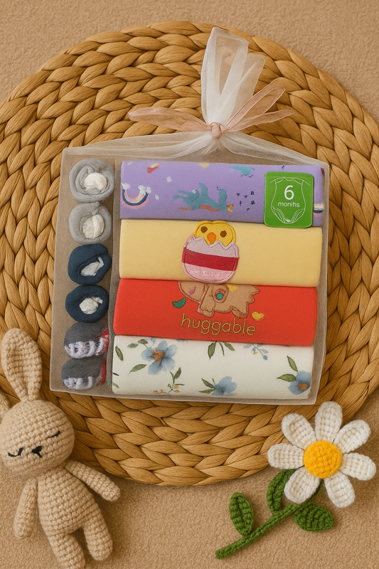 Baby Bodysuit Gift Pack – 3–6 Months (Girl)